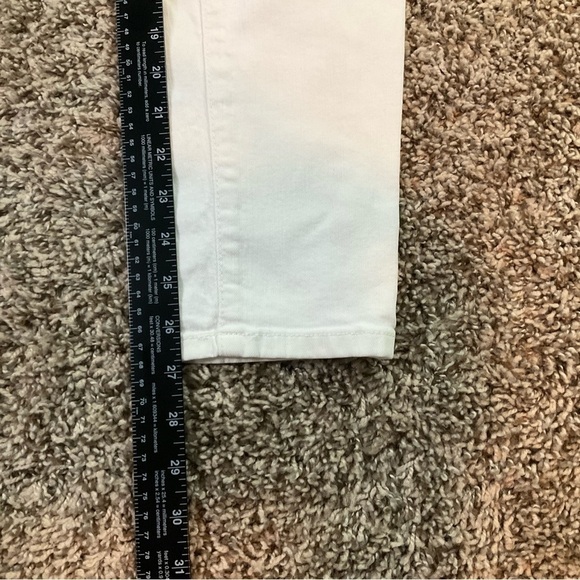 Joe’s Jeans The Icon Crop Mid Rise Skinny Crop Jeans White Sz 25 Ankle - Picture 12 of 13